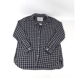 Frank & Eileen Frank Black White Plaid Button Up Shirt Size Small Top Blouse